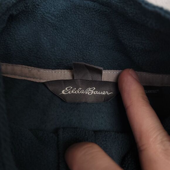 Eddie Bauer 1/4 Zip Up Long Sleeve Pullover Jacket Womens Size Large L Blue - Picture 4 of 13